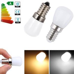 미니 LED 전구 2W E14 E12 T22 220V 110V 12V 24V 2835 SMD 냉장고 램프 나사 냉동고 /
