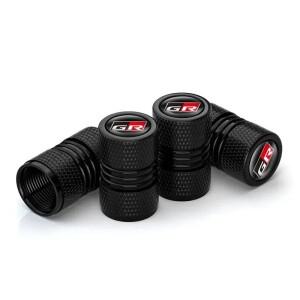 Toyota 호환 Gazoo Racing Yaris 86 Corolla Hilux Supra C-HR 용 4 개/몫 GR 스포츠 로고 자동차 타이어
