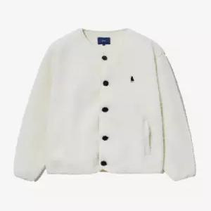 예일 YEF1JK305AIV 라운드넥 간절기 댄 카라리스 보아 플리스 자켓 아이보리 37
