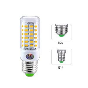 E27 E14 LED 램프 SMD 5730 220V 콘 라이트 전구 24 36 56 72 에너지 절약 앰플 샹들리에 조명 가정용