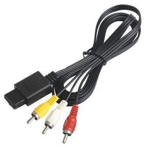 닌텐도 호환 SNES TV 게임용 64/N64/GameCube/Super용 AV 케이블 컴포지트 비디오 코드 10개(6피트)