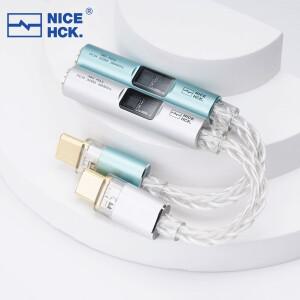 NICEHCK NK1 MAX 어댑터 케이블 CX31993 디코딩 칩 MAX97220 OP- IC HiFi 포터블 Type-C DAC 앰프 은도금 O