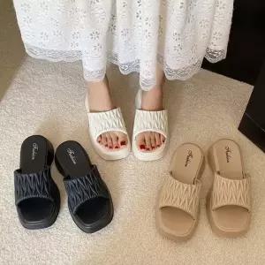 오너클랜 인기상품 사무실 거실 병원 통굽 여성 슬리퍼 실내화 [WFG3VE7_260519]