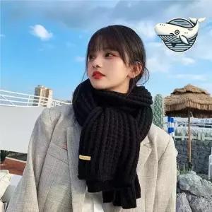 니트 목도리 따뜻한 겨울 스카프 부드러운 눈꽃 니트 ELS 남녀공용 겨울 가을 눈꽃니트