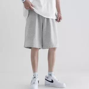남자 캐주얼 데일리 그레이 밴딩 반바지 스트릿 패션 여름반바지