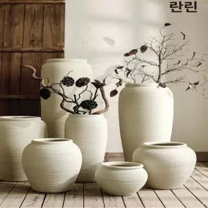 세라믹 화분 대형 도자기 거실 분갈이 화이트 특대형 모던 관엽식물 사무실 플랜터