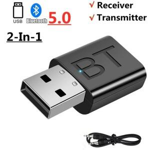블루투스 5.0 송수신기 3.5mm AUX 잭 RCA USB 동글 스테레오 무선 오디오 어댑터 TV 차량용 키트 스피커 헤