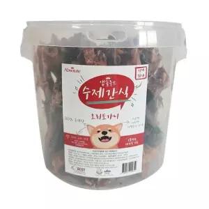 반려견 수제간식 홍삼오리도가니 통간식 (700g) 간식 쿠키 껌