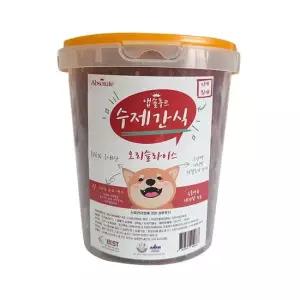 반려견 수제간식 오리슬라이스 통간식 (300g) 간식 쿠키 껌