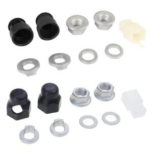 E-바이크 허브 모터 액슬 M12/M14 잠금 너트 & 와셔 스페이서 커버 12mm/14mm 샤프트 전기 자전거 부품