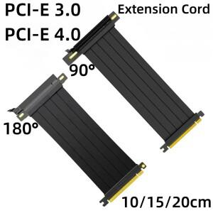 10cm/15cm/20cm 풀 스피드 PCIE 3.0/4.0 X16 라이저 그래픽 비디오 카드 연장 케이블 Express GPU 플렉시블
