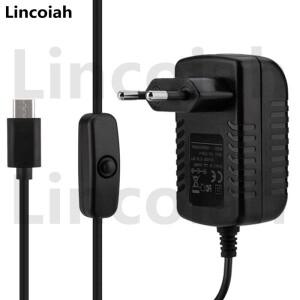 AC 100-240V DC 5V 3A 전원 공급 장치 스위치 버튼 어댑터 충전기 -C USB 포트 라스베리 파이 4 모델 B 4B