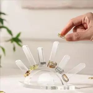 아크릴 반지 정리대 미니 반지 진열대 악세사리 주얼리 보관 꽂이 아크릴 정리대