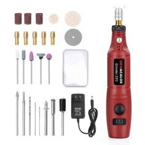 베이비그라인더 NEWACALOX 미니 그라인딩 머신 EUUS 12V 키트, 전기 10W 회전 조각기 목공 가변 펜, 속도 연마용