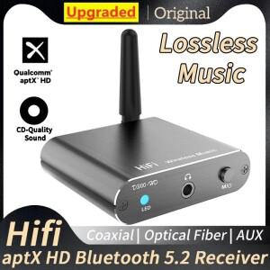 HIFI Aptx-HD 리시버 스테레오 음악 무선 오디오 어댑터 Aux Toslink 동축 출력 앰프 자동차 TV PC용 블루