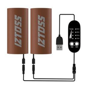 CARVIYA 버전 오토바이 핸들바 가열 커버 전기 PU 포함 온도 전원 조절 USB 가죽 그립 스위치 슬리브 가능