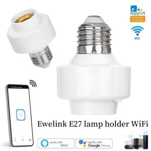 Ewelink E27 Wifi 램프 홀더 Led 야간 조명 노즐 전구 어댑터 용 스마트 호환 소켓 Alexa Google 홈 음성