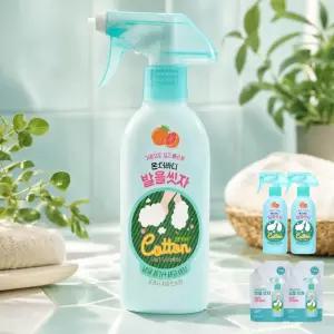 온더바디 코튼풋 발을씻자 풋샴푸 레몬 385ml 2개+리필 500ml 2개