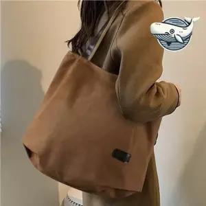 포근한 캔버스 숄더백 빈티지 스타일 여유 수납 여성백팩 여성가죽백팩 여성캐주얼백팩