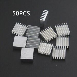 50PCS 압출 알루미늄 방열판 14X14X6MM 쿨러 IC 냉각용 LED 디에이터 VGA RAM