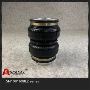 SN108160BL2-BCR/핏 BC BR 코일오버 스레드 M53 x 2 에어 서스펜션 더블 컨볼루트 고무 에어스프링 충격 흡
