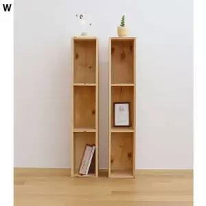 고급 삼나무슬림 DIY3단책장 원목책장 DIY책장 조립책장