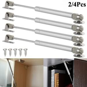 2/4pcs 공압 막대 20/40/60/80/100/200N 가구 경첩 주방 캐비닛 도어 리프트 지원 유압 가스 스프링 스테이