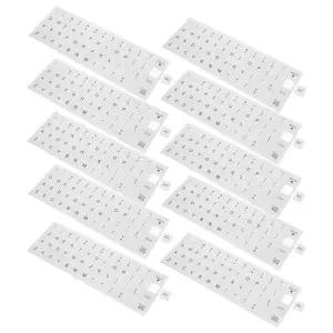 10pcs 영어 키보드 스티커 범용 노트북 키보드 문자 데칼 PC 컴퓨터 노트북 용 자체 접착 레터링 스티커