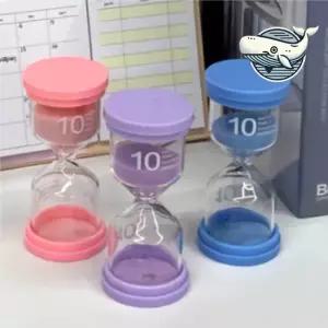 색상랜덤 미니 모래시계 타이머 요리 반신욕용 10분모래시계 타이머 사우나모래시계