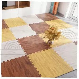 EVA 우드 퍼즐 조립매트 31cm 16장 층간소음 방지 바닥재