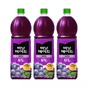 [소비기한 26.06.26까지] 미닛메이드 푸르티 포도 1.5L/ 6개