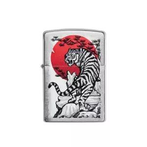 ZIPPO 29889 ASIAN TIGER 지포 라이터 크롬 유광 바디