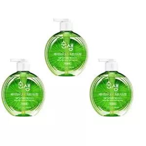 순샘 주방세제 베이킹소다 X 피톤치드향 500ml 3개입 주방청소 청소 (WAB086D)
