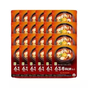진한식품 참스토리 순두부찌개 소스 250g x24개