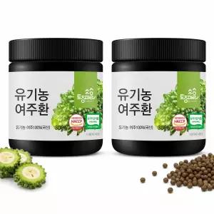 [토종마을] 유기농가공식품인증 국산 유기농 여주환 300g X 2개 (6개월)