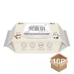 [반려] 강아지 저자극 올바디 물티슈 70매입 16P 목욕 위생