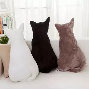 3Color 예쁜 쿠션 고양이 인형 특이한 동물 인테리어 특이한쿠션 (WDABE7B)