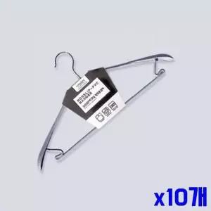 스틸 고급 pvc코팅 정장옷걸이 상의옷걸이 x10개 옷걸 (WFGTP5W)