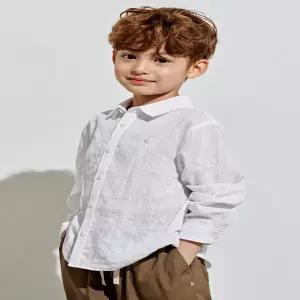 BA31BL01WT 썸머 화이트 코튼 셔츠