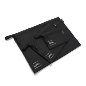 NATIONALGEOGRAPHIC N253AAC550 네이처 3PACK 파우치 BLACK