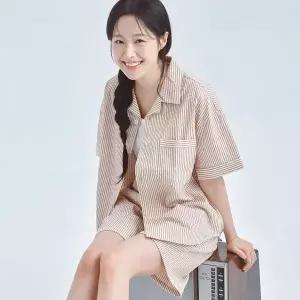 [BYC]시어서커 반팔 잠옷세트 남녀공용 NSZ1006_P425558994