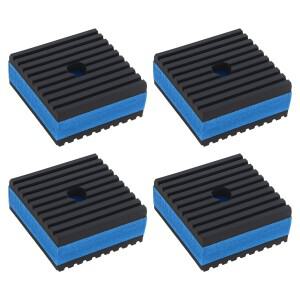 4개 50x50x8mm 방진 패드 고무 및 EVA 기계적 진동 감쇠 패드(공기 압축기/세탁기용)
