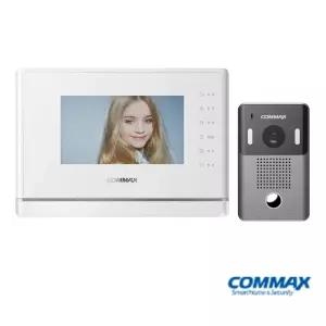 코맥스 인터폰 비디오폰 CAV-70Y(화이트) 7인치 아날로그 아파트 주택 빌라 교체 설치 (현관초인종 포함)
