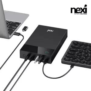 (넥시) USB3.0 3.5인치 외장하드 케이스+3포트 USB허브 (NX1708)