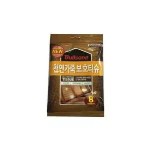 불스원 천연가죽 보호티슈 8매입 가죽보호 세차용품
