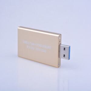 알루미늄 스틸 외장 모바일 박스 NGFF 2230 2242 M2 키 B SSD용 USB 3.0 to 인클로저 USB3.0 A 타입 하드