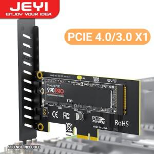 JEYI 데스크탑 PC용 어댑터 카드 2280 SSD PCIE X1 확장 GEN4 16Gbps 풀 스피드 SK1 M.2 NVME SSD-PCIe 4.0
