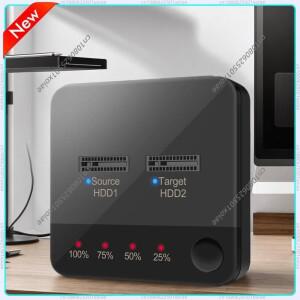 M.2 SATA/NVMe 듀얼베이 하드 디스크 복사기(LED 표시등 포함) 드라이브 도킹 스테이션 SSD 복제기 데이터
