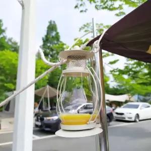 [룽스_63]티라이트 캔들용기 램프(아이보리)