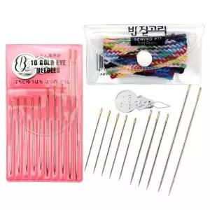 [룽스_63]바느질 바늘 바늘 10개 바늘세트 손바늘 수선바늘